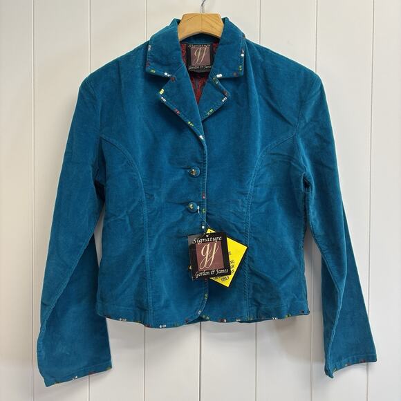 Vintage Signature Gordan & James Womens Velvet Western Chic Sequin Jacket Size S - Picture 1 of 9